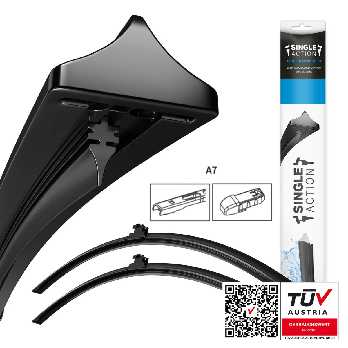 SingleAction Ruitenwissers | Volvo XC70 II